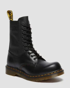1490 / 1461 MM6 Leather Lace Up Boots in Black