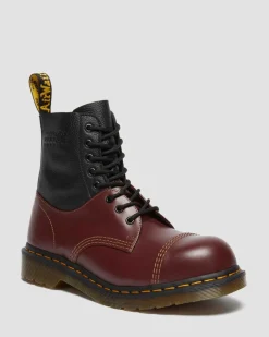 1460 / 1461 MM6 Steel Toe Leather Boots in Black