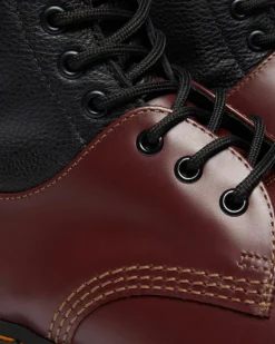1460 / 1461 MM6 Steel Toe Leather Boots in Black
