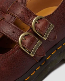 8065 Ambassador Mary Jane Shoes in Cashew