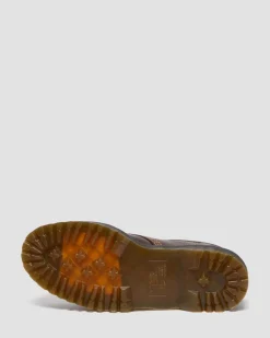 8053 Arc Crazy Horse Leather Platform Casual Shoes in Dark Brown
