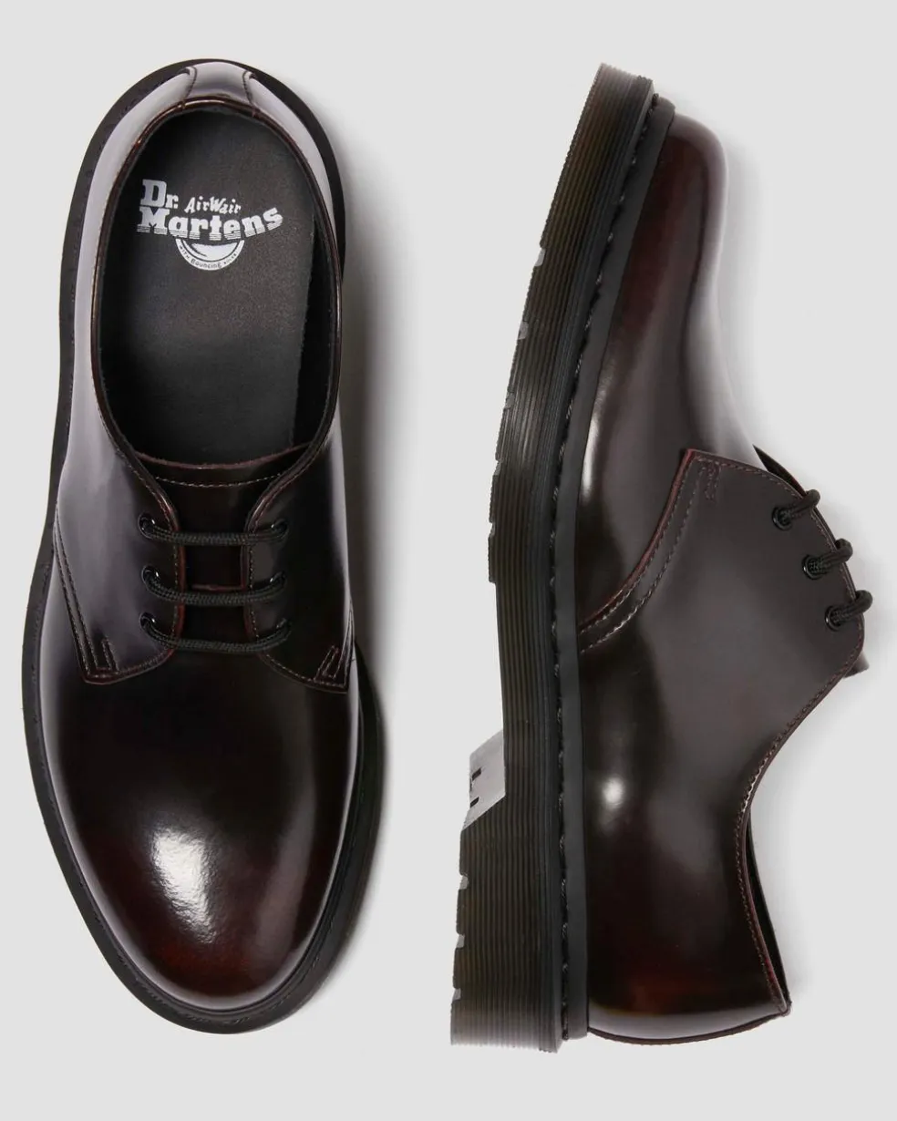 1461 Arcadia Leather Shoes in Cherry Red Arcadia