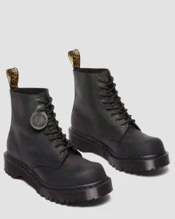 1460 Bex Made In England Bump Toe Leather Boots in Black