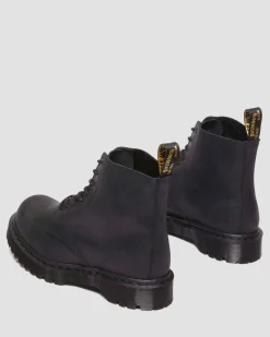 1460 Bex Made In England Bump Toe Leather Boots in Black