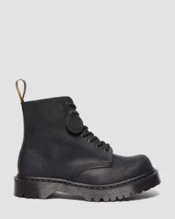 1460 Bex Made In England Bump Toe Leather Boots in Black