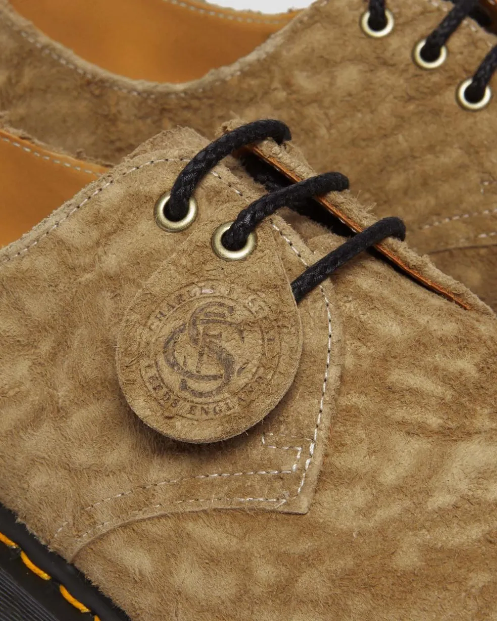 1461 Bex Made in England Emboss Suede Oxford Shoes in Savannah Tan