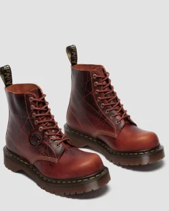 1460 Bex Made In England Leather Bump Toe Boots in Caramel Brown