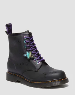 1460 BT21 Leather Lace Up Boots in Black