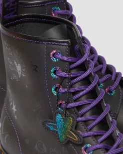 1460 BT21 Leather Lace Up Boots in Black