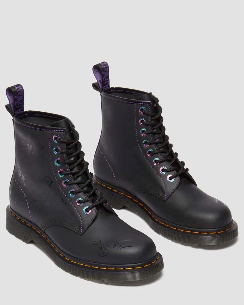 1460 BT21 Leather Lace Up Boots in Black