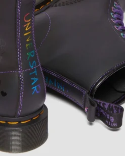 1460 BT21 Leather Lace Up Boots in Black