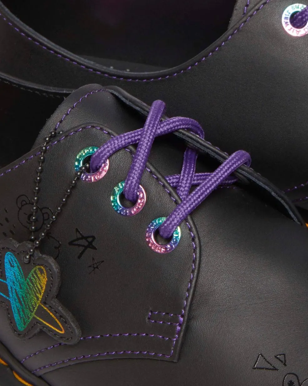 1461 BT21 Leather Oxford Shoes in Black