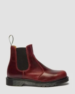 2976 Classic Calf Leather Chelsea Boots in Burgundy
