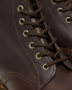 101 Crazy Horse Leather Ankle Boots in Dark Brown