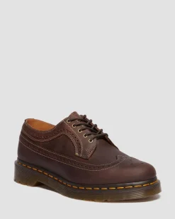 3989 Crazy Horse leather brogue shoes in Dark Brown