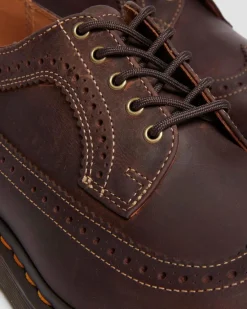 3989 Crazy Horse leather brogue shoes in Dark Brown