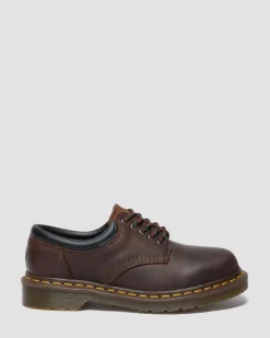 8053 Crazy Horse Leather Casual Shoes in Dark Brown