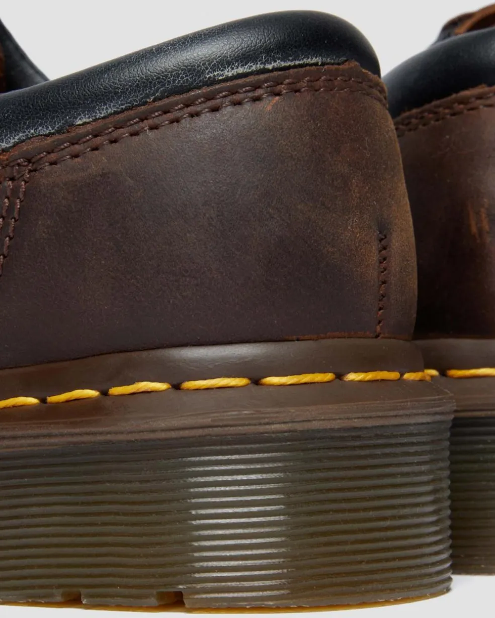 8053 Crazy Horse Leather Casual Shoes in Dark Brown