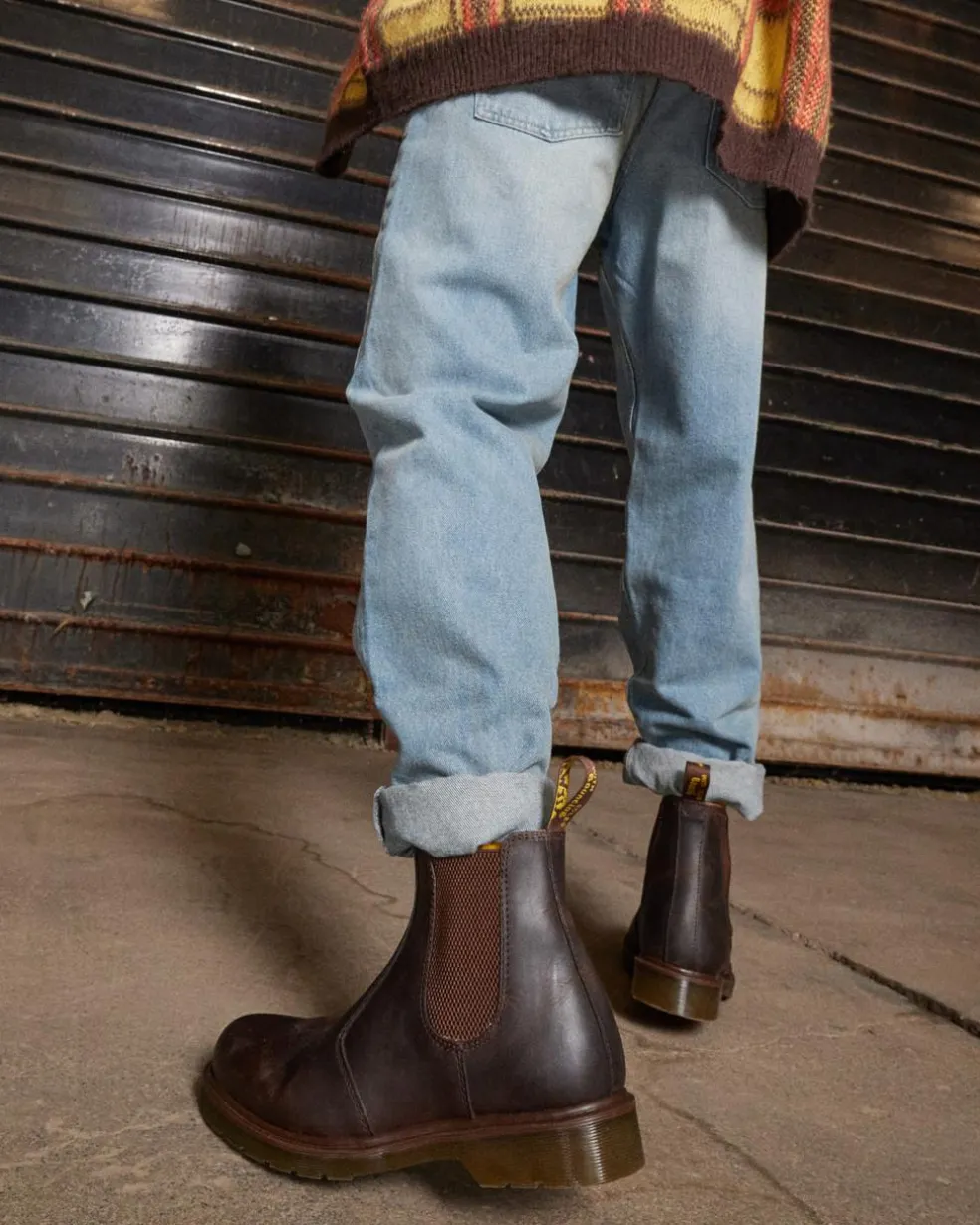 2976 Crazy Horse Leather Chelsea Boots in Brown