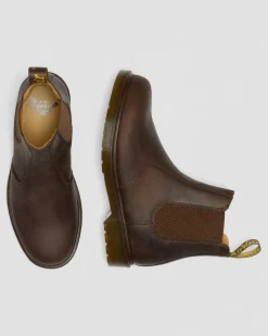 2976 Crazy Horse Leather Chelsea Boots in Brown