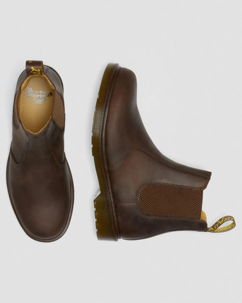 2976 Crazy Horse Leather Chelsea Boots in Brown