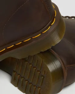 1460 Crazy Horse Leather Lace Up Boots in Brown