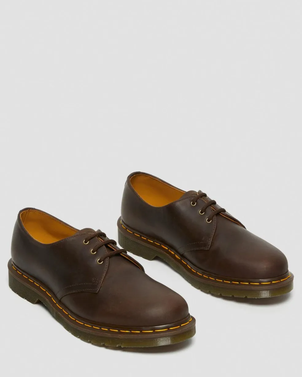 1461 Crazy Horse Leather Oxford Shoes in Brown