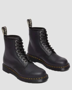 1460 Genix Nappa Reclaimed Leather Lace Up Boots in Black