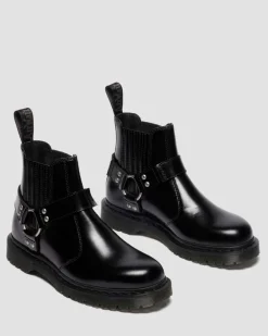 2976 Harness Analine Leather Chelsea Boots in Black