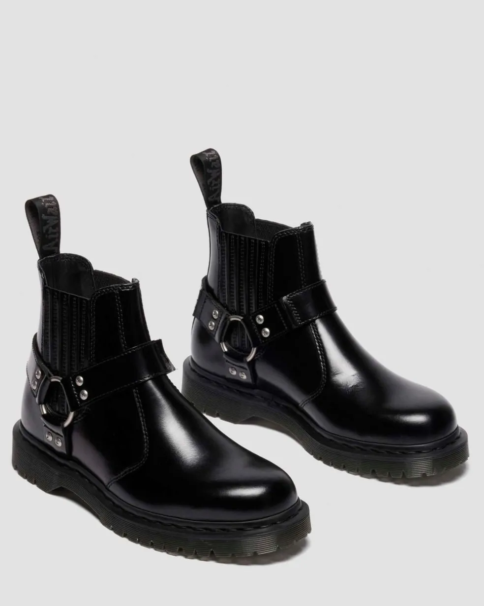 2976 Harness Analine Leather Chelsea Boots in Black