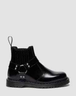 2976 Harness Analine Leather Chelsea Boots in Black