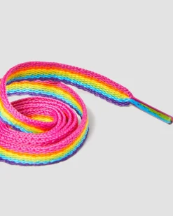 26 Inch Flat Rainbow Shoe Laces (3-Eye) in Rainbow
