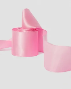 55 inch Ribbon Shoe Laces (8-10 Eye) in Pink