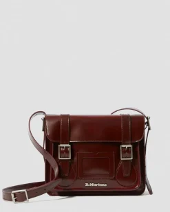 11 Inch Vegan Messenger Bag in Cherry Red
