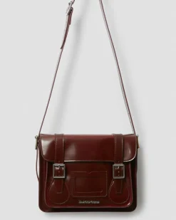 11 Inch Vegan Messenger Bag in Cherry Red