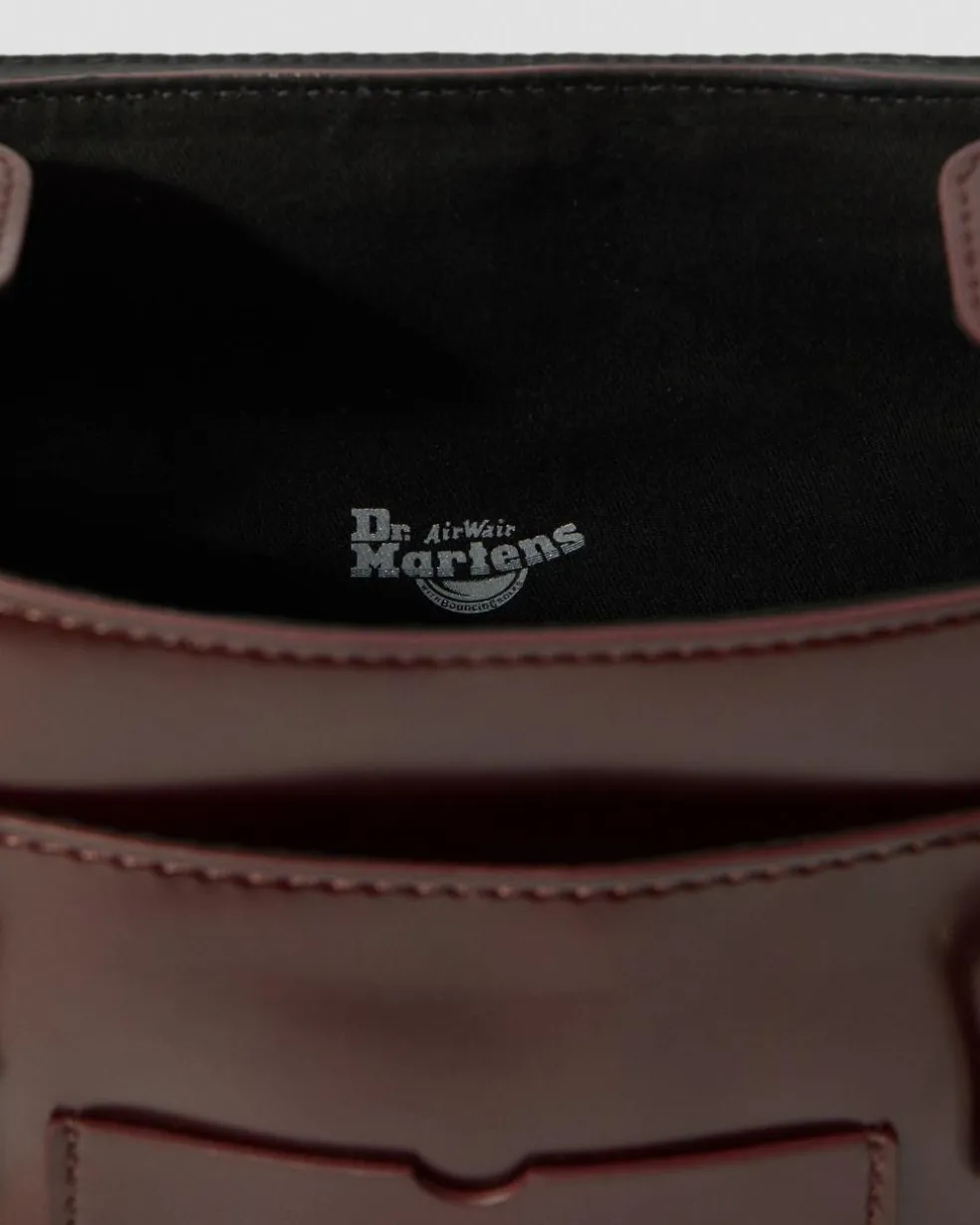 11 Inch Vegan Messenger Bag in Cherry Red