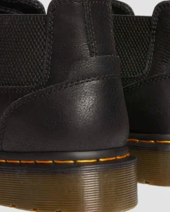2976 Lo Rogue Leather Chelsea Boots in Black