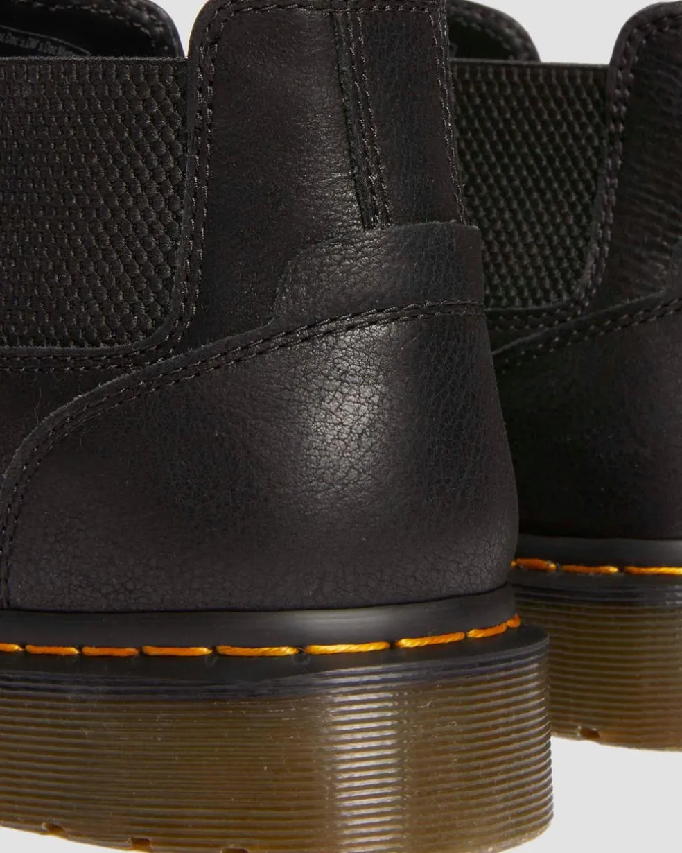 2976 Lo Rogue Leather Chelsea Boots in Black