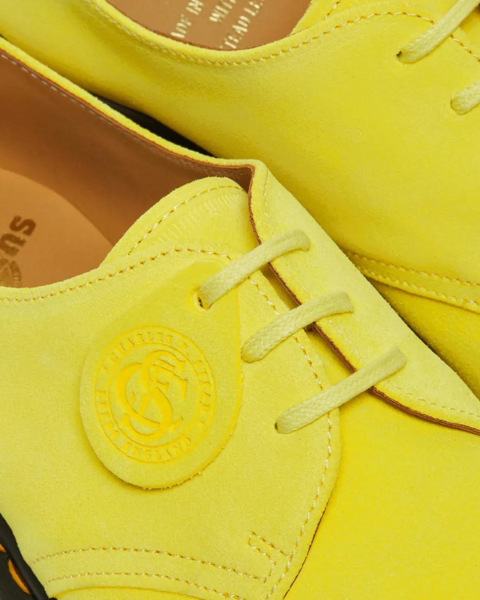 1461 Made in England Buck Suede Oxford Shoes in Yellow