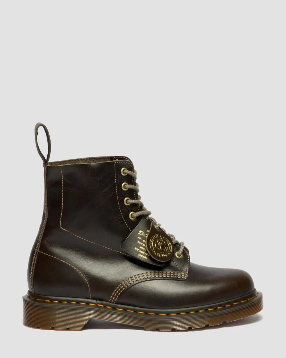 1460 Made In England Classic Calf Leather Boots in Sepia Grey