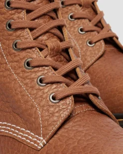1460 Made In England Soft Boa Embossed Leather Bump Toe Boots in Desert Tan