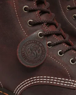 1460 Made in England Wax Commander Lace Up Boots in Brown