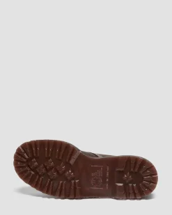 1460 Made in England Wax Commander Lace Up Boots in Brown
