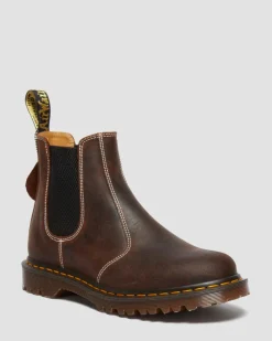 2976 Made in England Wax Commander Chelsea Boots in Brown