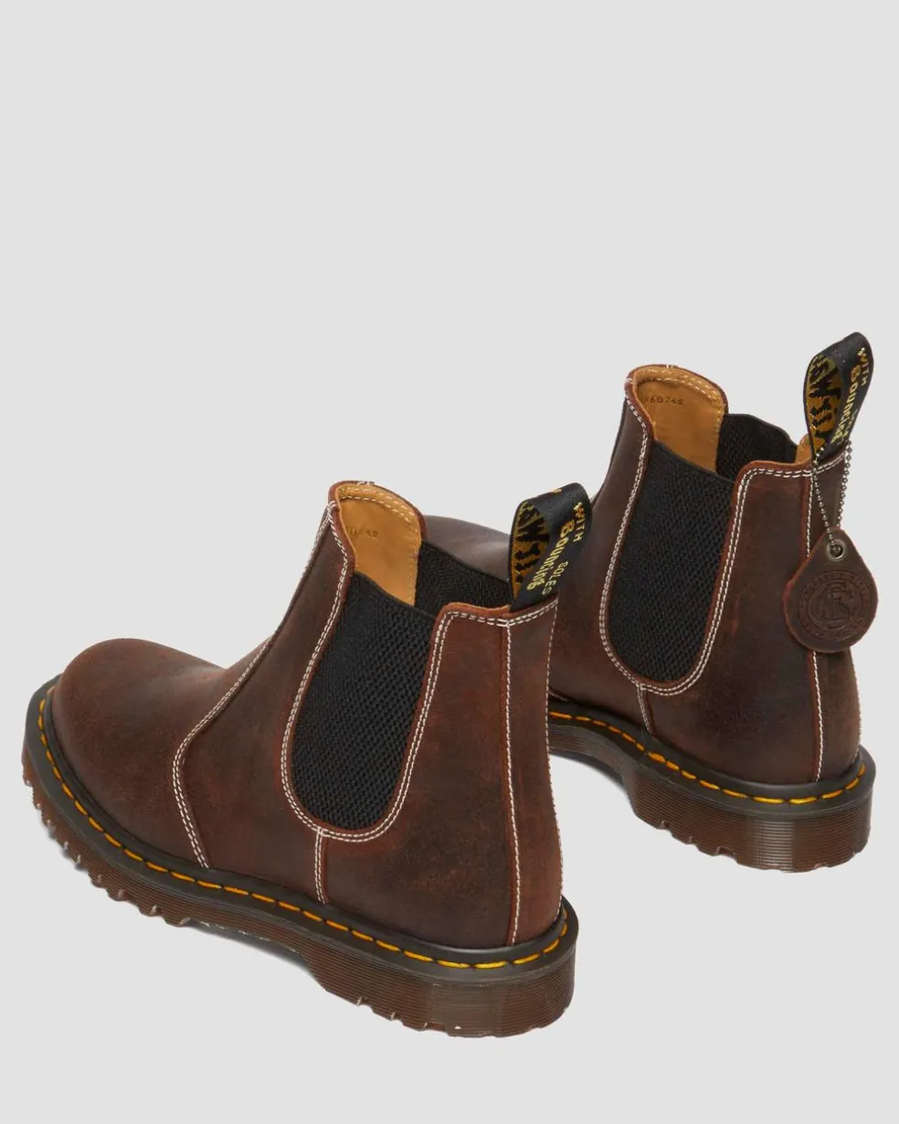 2976 Made in England Wax Commander Chelsea Boots in Brown