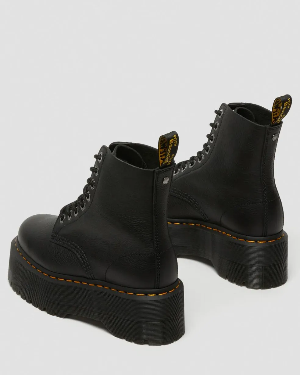 1460 Max Leather Platform Boots in Black