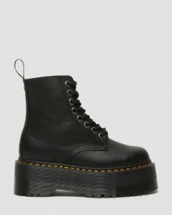 1460 Max Leather Platform Boots in Black