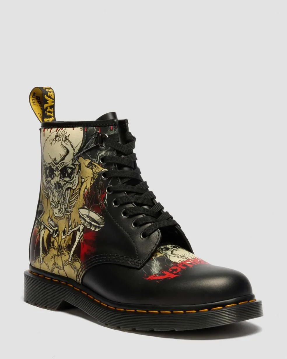1460 Metallica Skull Lightning in White & Multi