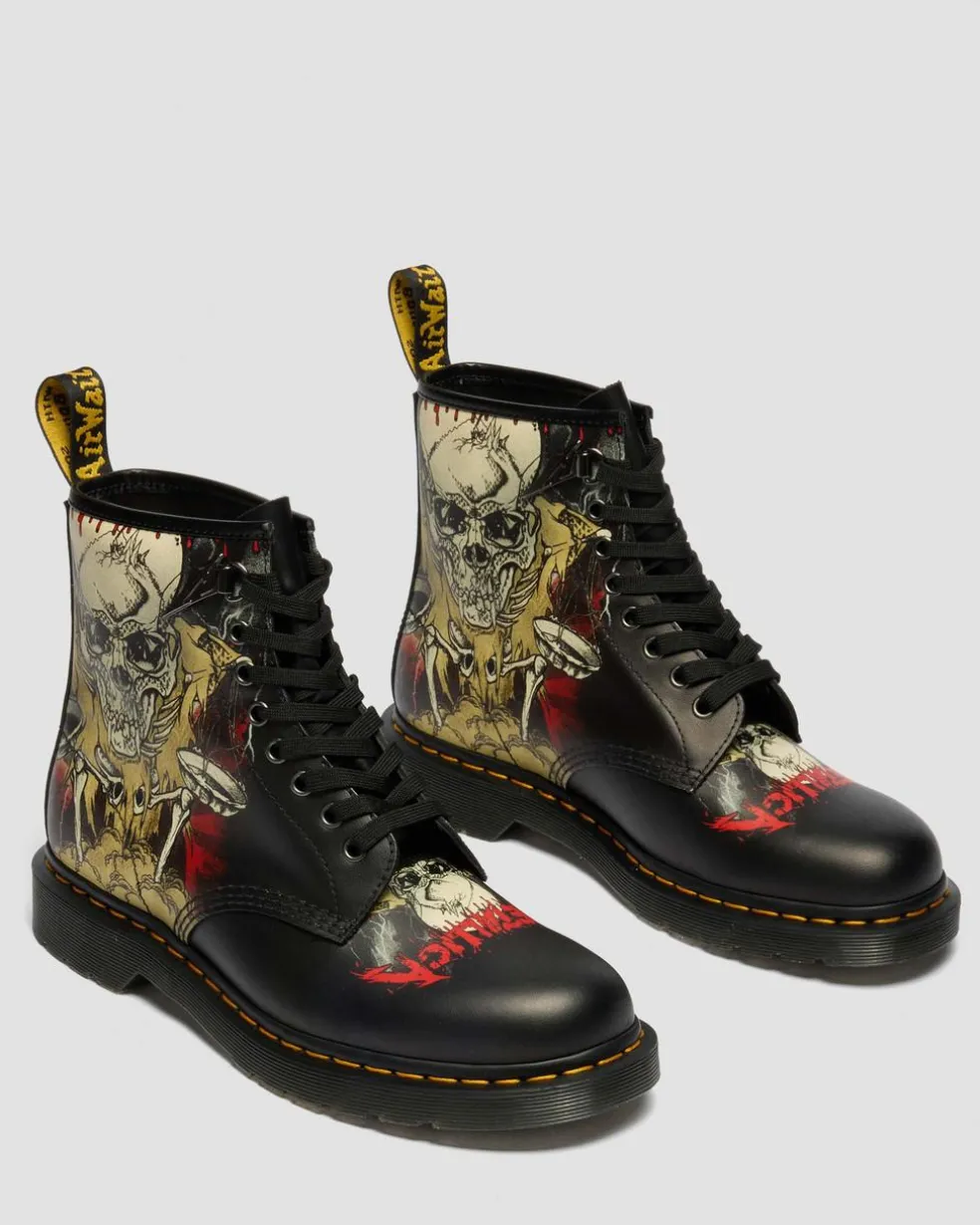 1460 Metallica Skull Lightning in White & Multi