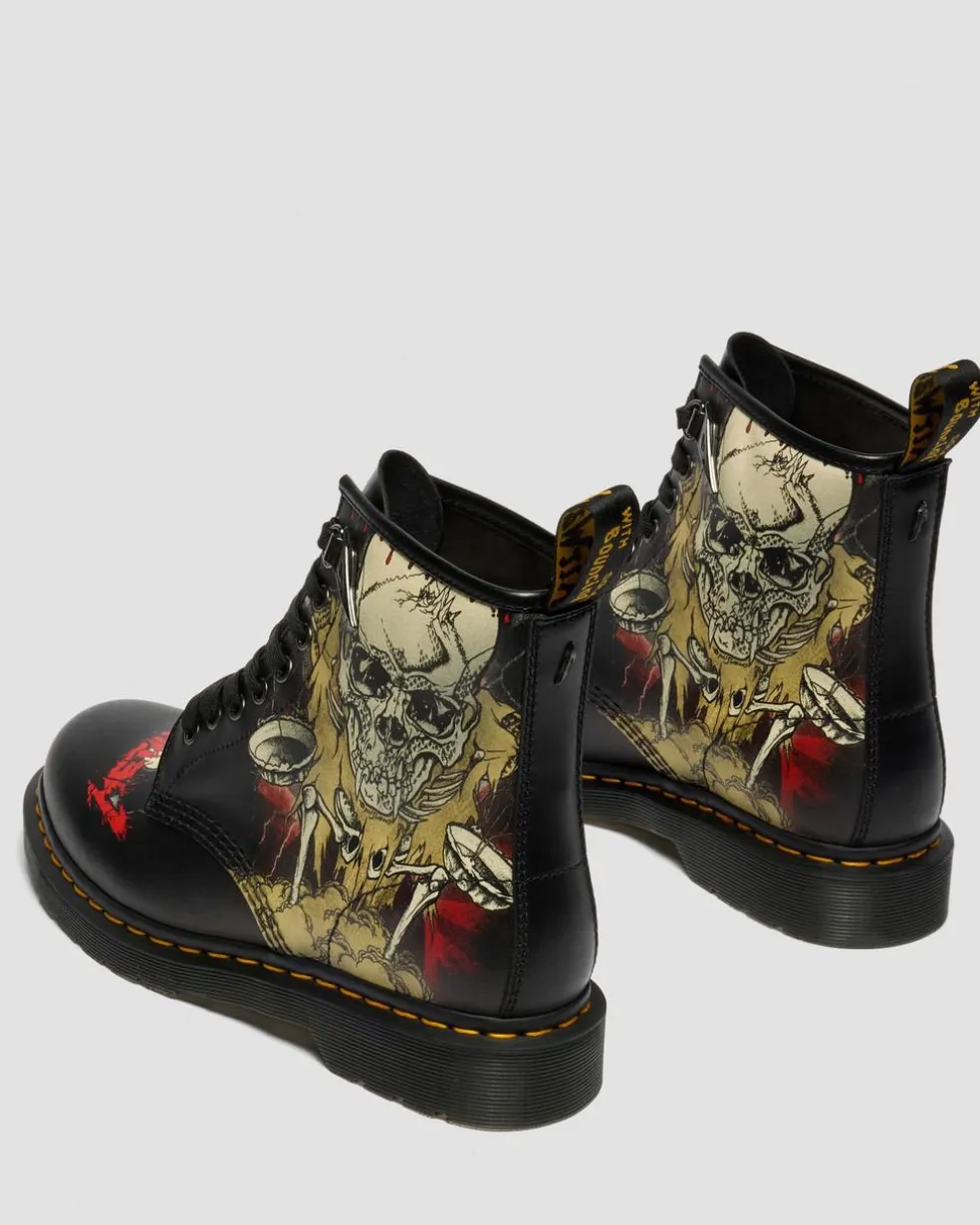 1460 Metallica Skull Lightning in White & Multi